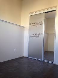 Frosted Mirror Closet Door Using A