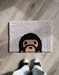 a bathing ape bape monkey custom rug