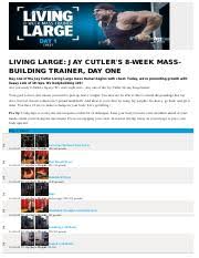jay cutler living large m trainer