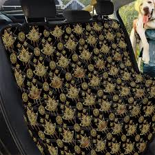 Gold Lotus Pet Car Back Seat Covers