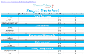 Printable Wedding Budget Planner Worksheet Download Them Or Print