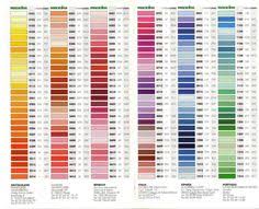 147 Best Color Charts Images Cross Stitch Cross Stitch