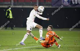 Kylian Mbappe PSG goalkeeper FeigniesAulnoye Yann Le Editorial Stock Photo  - Stock Image