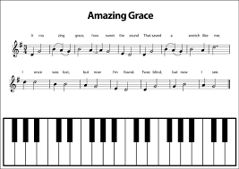 Amazing grace is a nice traditional tune, commonly sung in churches around the world. Beginner Piano For Kids Booklet Includes Piano Stickers Rainbow Music