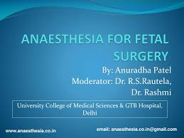 ppt anaesthesia for fetal surgery