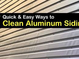 to clean aluminum siding