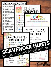 It is wonderful to go for a walk in the countryside with your children. 6 Free Scavenger Hunt For Kids Pack Little Bins For Little Hands