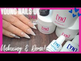 young nails unboxing demo acrylic