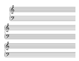 Click the image below to check out my other free blank lined papers. Blank Sheet Music Landscape Kid Size Grand Staff
