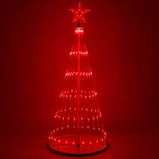 red led animated outdoor lightshow tree