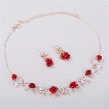 Us 2 86 31 Off Women Elegant 1 Pair Ear Clip 1 Necklace Casual Dress Accessory Fashion Alloy Ear Clip Neckless Jewelry Set In Jewelry Sets From