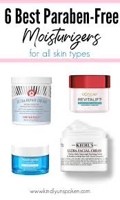 6 best paraben free moisturizers for