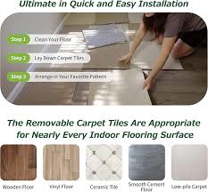 non adhesive removable square carpet