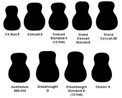 Graphic Body Size Comparison The Acoustic Guitar Forum