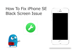 fix iphone se black screen issue