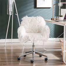 faux fur home office chair swivel