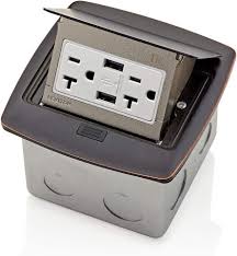 pop up outlet floor box plug usb