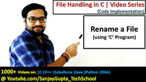 how to rename a file using c program