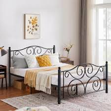Vecelo Queen Size Bed Frame Support