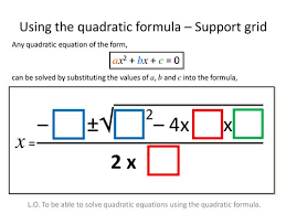 Quadratic Formula Diffeiated