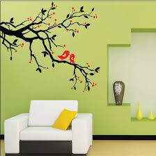 Flowers And Birds Wall Decals Plum Tree