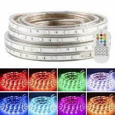 outdoor rgb led strip rope lights color