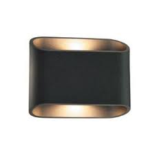 outdoor wall light led up down black