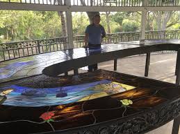 The Largest Stained Glass Table In The