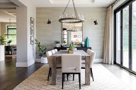 dining room with neutral textures ls