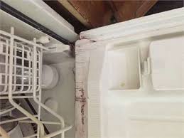 kenmore dishwasher in door is leaking