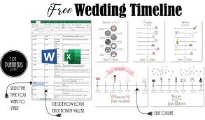free wedding timeline app
