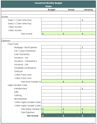 Household Budget Template Excel Household Budget Template Budgeting