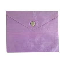 Lavender Dupioni Silk Invitation Envelope The Luxury Wedding Envelope For Your Invitation Cards