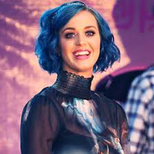 Apricot highlights are a trendy new. Katy Perry S Electric Blue Hair The Inside Scoop Instyle