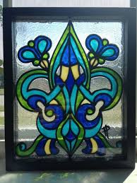 Celtic Fleur De Lis Stained Glass Would