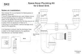 Anatomy of a kitchen sink (diagram). Double Bowl Kitchen Sink Plumbing Kit Mcalpine Sk2 Stevenson Plumbing Electrical Supplies