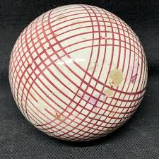 red striped scottish carpet ball 1860
