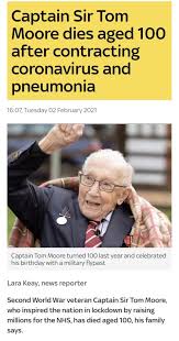 Sir tom moore, who was knighted by the queen for helping to raise millions of pounds to fight the pandemic in the uk, was hospitalised with the coronavirus on sunday. 5swy4yob9cka7m