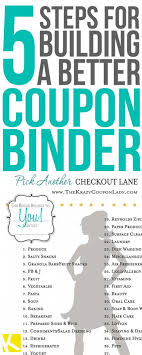5 Easy Steps To Create And Maintain Your Coupon Binder The