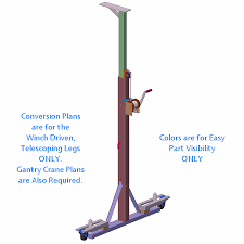 make gantry crane height changes easily