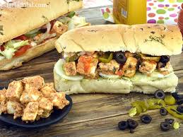 paneer tikka sub sandwich recipe