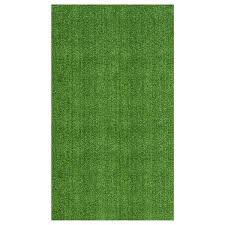 ottomanson 10 ft x 7 ft indoor or outdoor artificial gr area rug r350 7x10