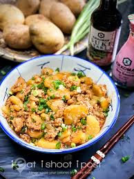 sukiyaki potatoes and pork recipe with