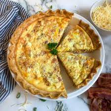bacon and cheese quiche so easy