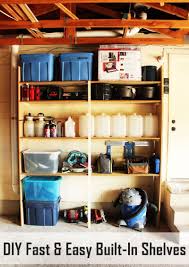 how to build garage wood shelves that