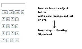 creating calculator using html css and