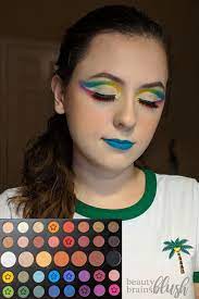 rainbow cut crease makeup look james