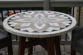 Spanish Marble Eucalyptus Wood Table