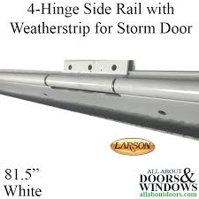 Hinge Side Rail With Weatherstrip