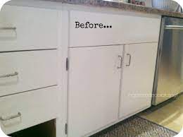 from drab to fab adding trim to cabinets